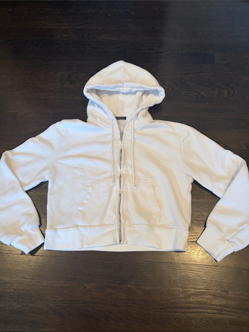 Brandy Melville cropped zip up sweatshirt
